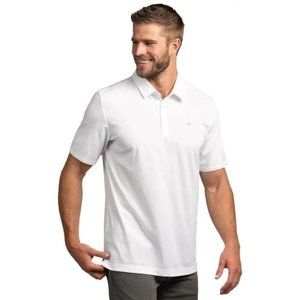 Travis Mathew Classy Golf Polo Shirt in White